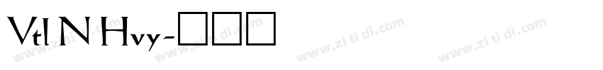 Vtl N Hvy字体转换